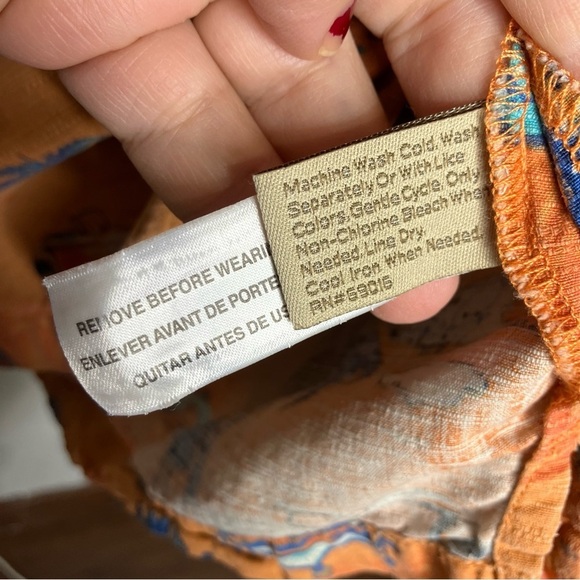 Paradise Collection 100% silk button down shirt bright tropical size XL - Picture 6 of 7